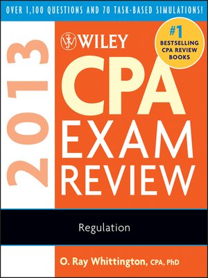 cover image of Wiley CPA Exam Review 2013, Regulation
